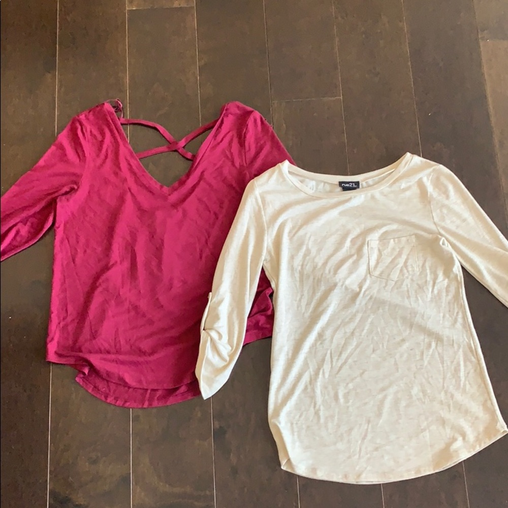 American Eagle & Rue21 3/4 sleeves